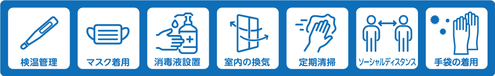 研修中の新型コロナウイルス感染症予防対策について